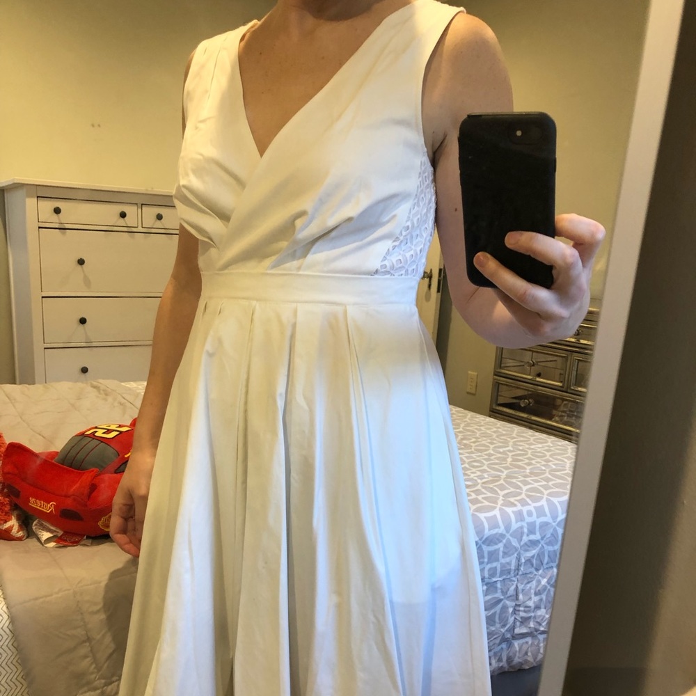 Anthropologie white dress